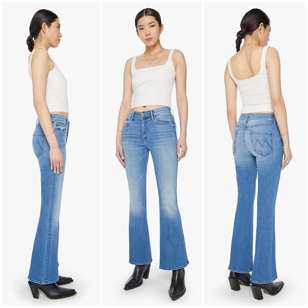 💕MOTHER💕 The Weekender Mid-Rise Flare Jeans ~ Layover 26 NWT - Picture 9 of 17